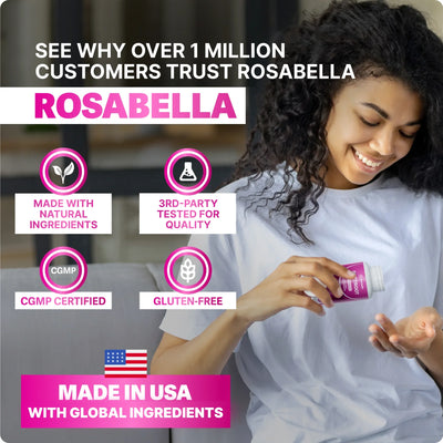 Rosabella Organic Beetroot Capsules (1300mg) for Blood Flow & Heart Health Bogo Sub